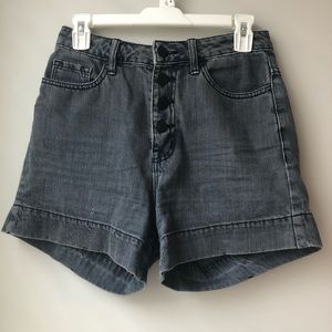BDG Black High Waisted Denim Shorts